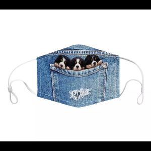 New 2 pack Light weight Denim Mask